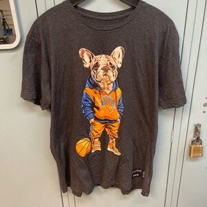 Gray Dog Graphic T-Shirt